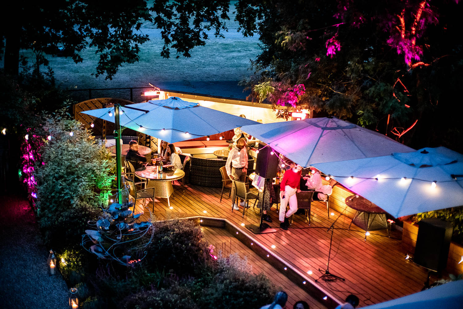 The garden at Rosl - Evening event