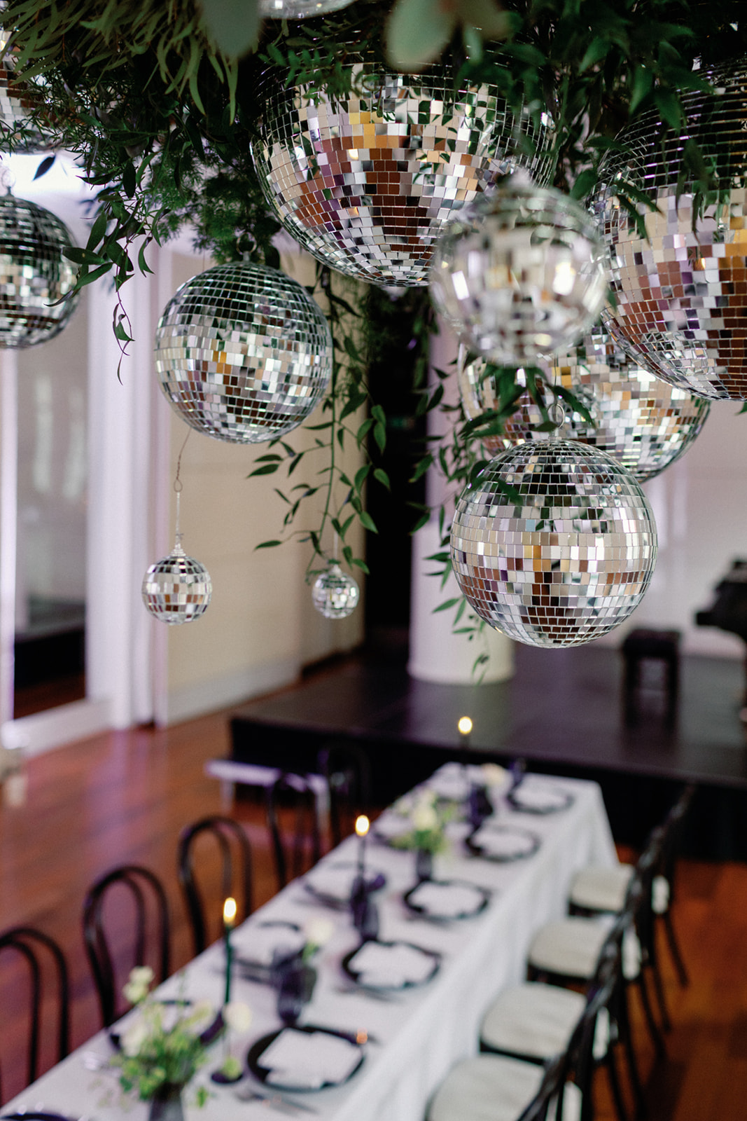 Disco decor Princess Alexandra Hall ROSL