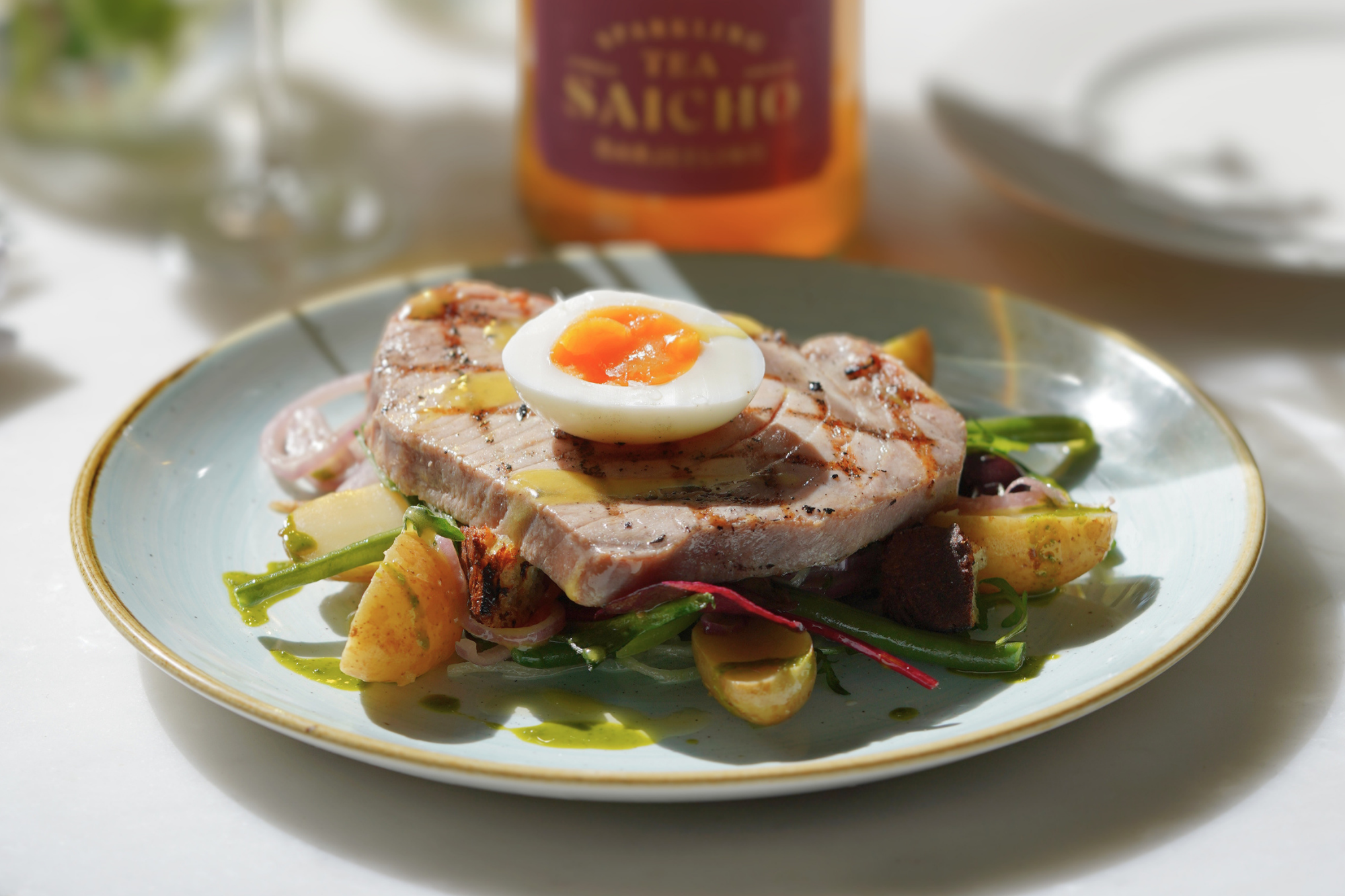 tuna nicoise garden menu