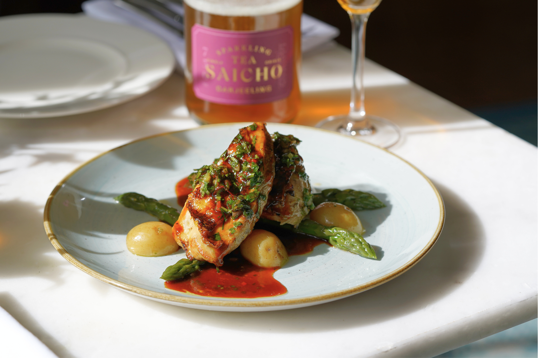 Wimbledon menu, chicken supreme dish