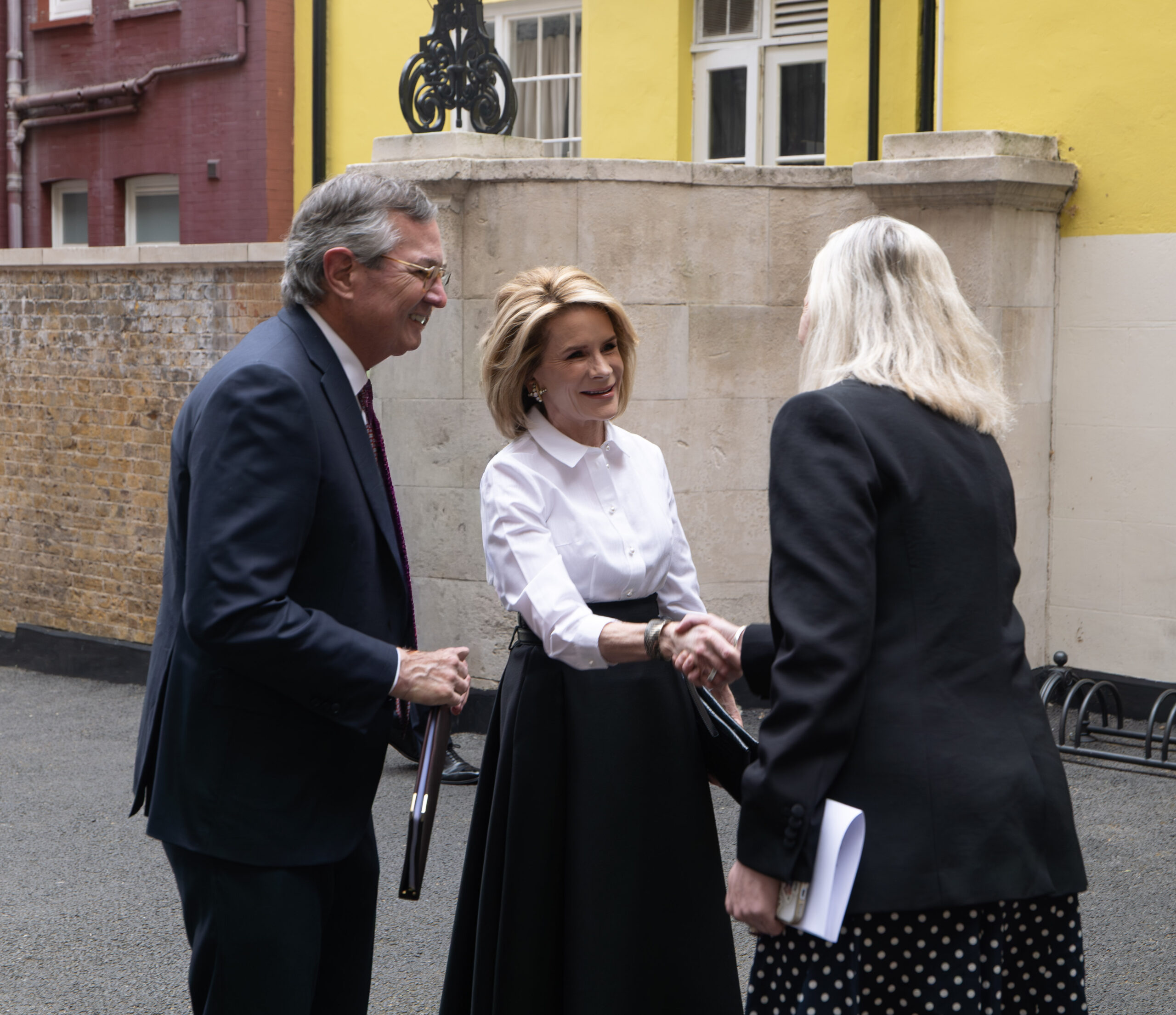 US Ambassador Warren Stephens, Harriet Stephens, and ROSL Director General
