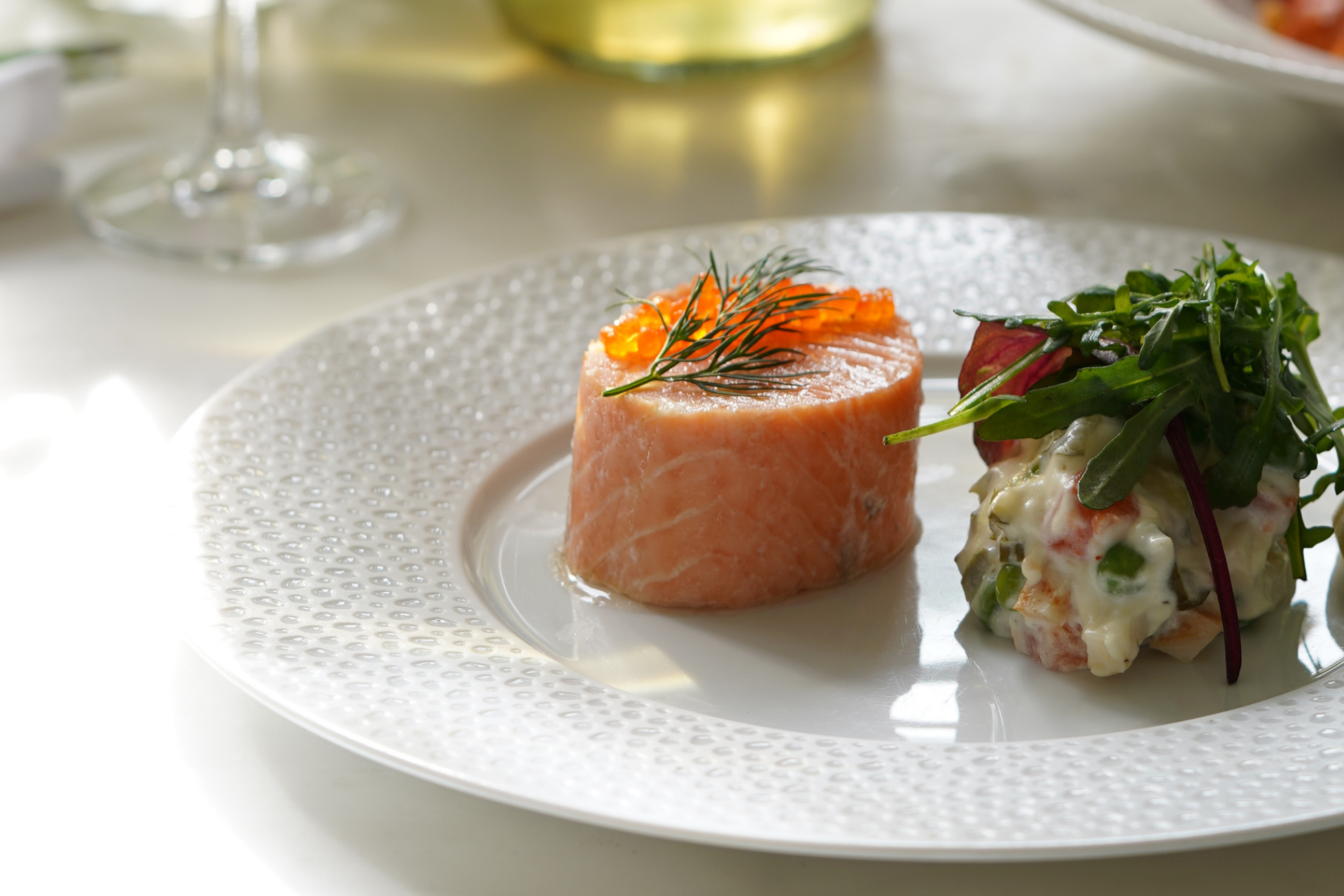cold poached salmon
