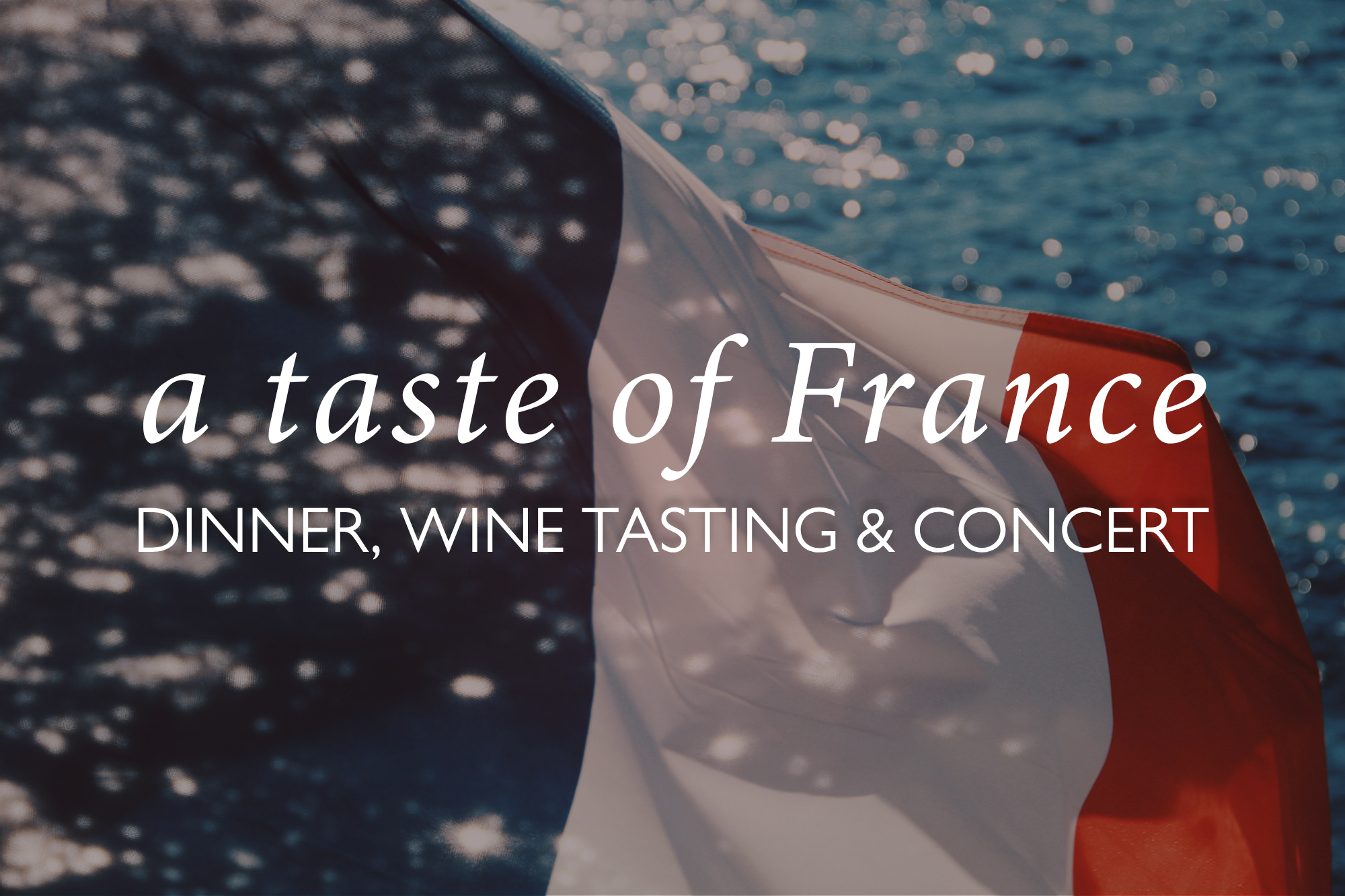 French dinner wine tasting concert